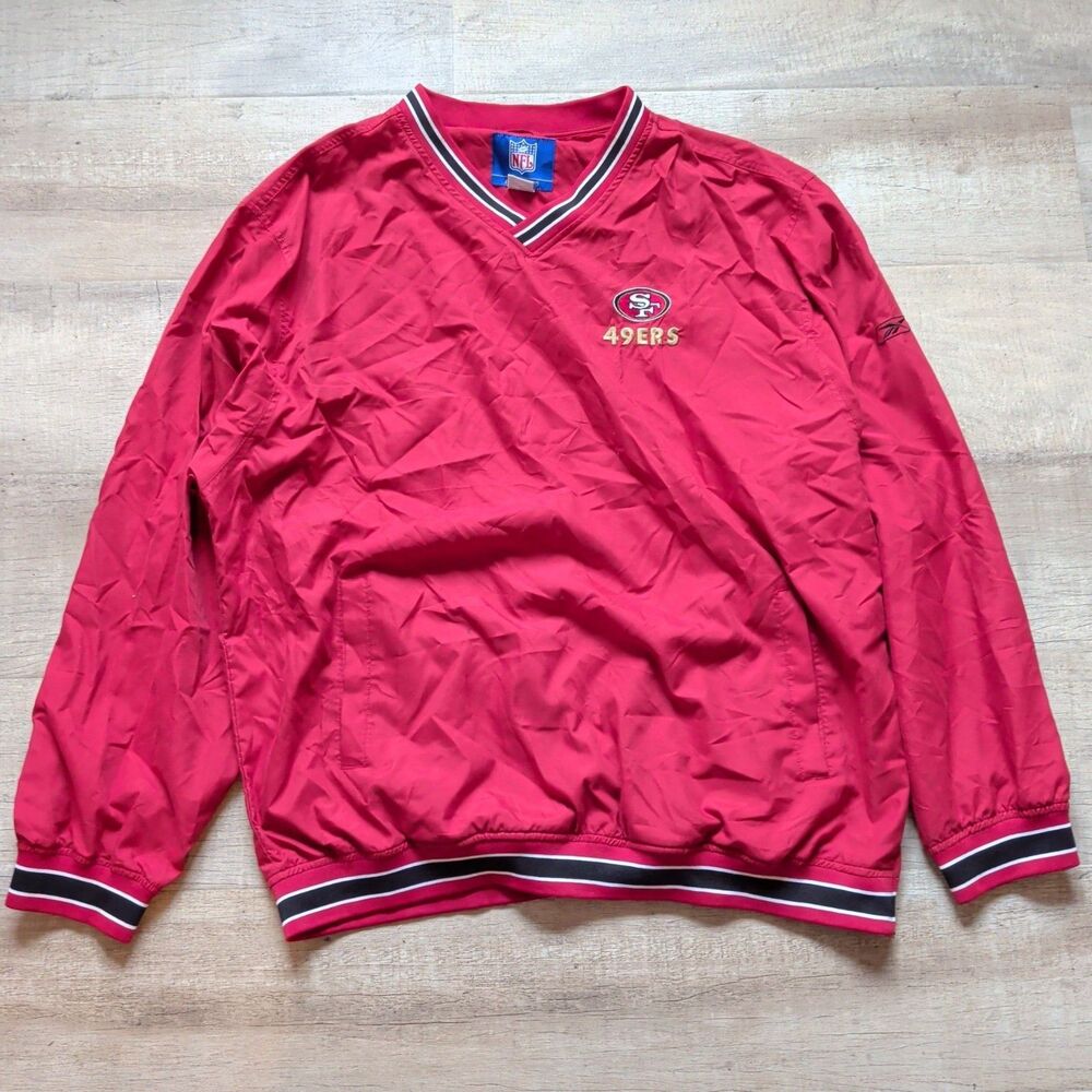 Vtg SAN FRANCISCO 49ERS NFL SWEATSHIRT REEBOK sz XL MEN Red